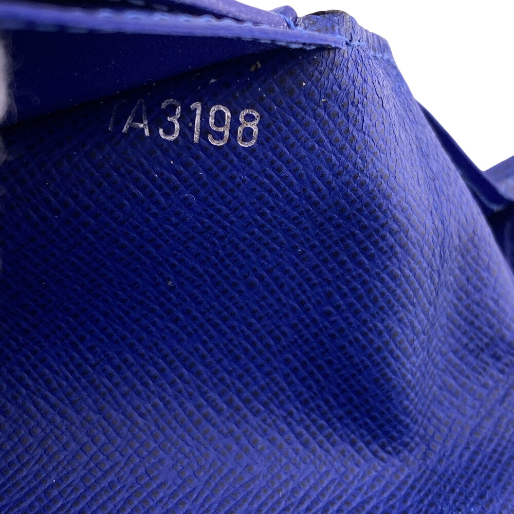 LOUIS VUITTON Long Wallet Purse M30559 Taiga blue Taiga Portefeuille Braza mens Used Authentic