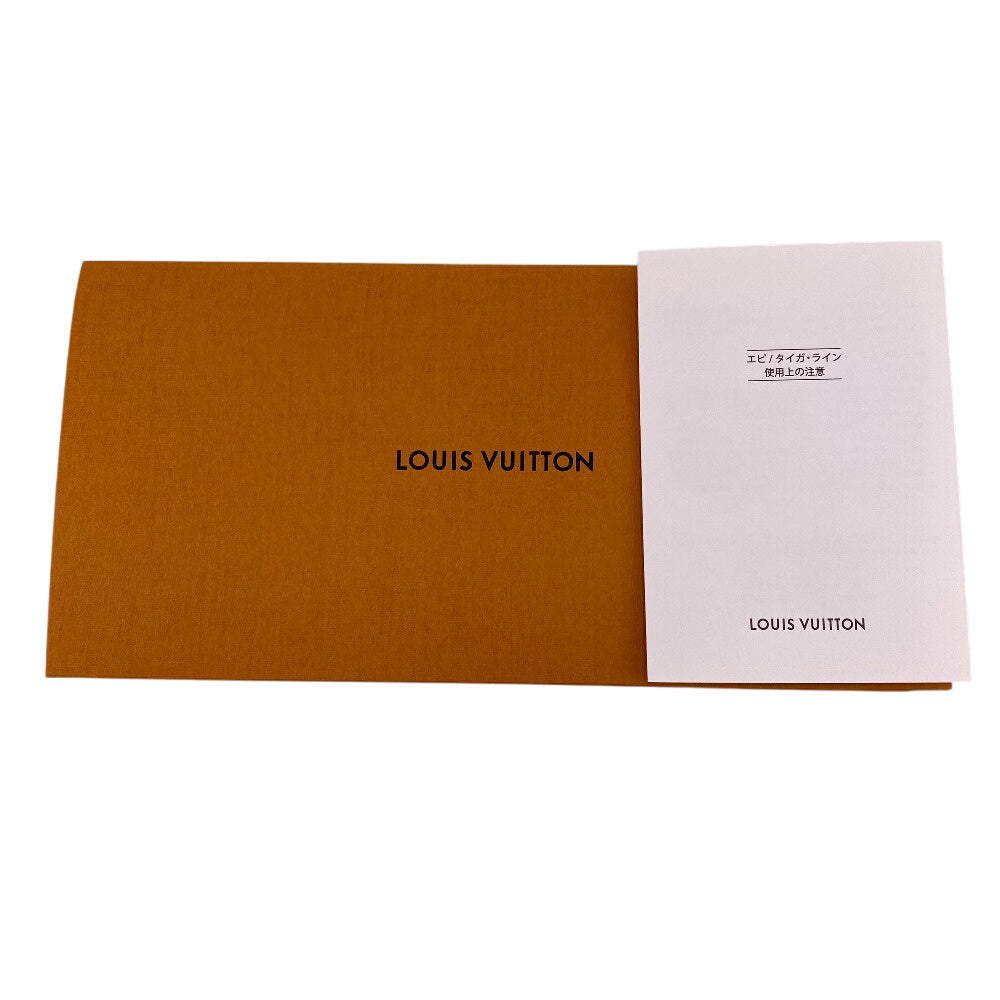 LOUIS VUITTON Long Wallet Purse M30559 Taiga blue Taiga Portefeuille Braza mens Used Authentic