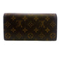 LOUIS VUITTON Long Wallet Purse M60697 Monogram Brown Monogram Portefeuille Emily Women Used Authentic
