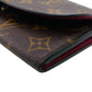 LOUIS VUITTON Long Wallet Purse M60697 Monogram Brown Monogram Portefeuille Emily Women Used Authentic