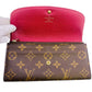 LOUIS VUITTON Long Wallet Purse M60697 Monogram Brown Monogram Portefeuille Emily Women Used Authentic