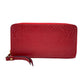 LOUIS VUITTON Long Wallet Purse M63691 leather Red Zip Around Monogram Ann Platt Zippy wallet Women Used Authentic