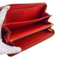 LOUIS VUITTON Long Wallet Purse M63691 leather Red Zip Around Monogram Ann Platt Zippy wallet Women Used Authentic