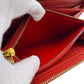 LOUIS VUITTON Long Wallet Purse M63691 leather Red Zip Around Monogram Ann Platt Zippy wallet Women Used Authentic