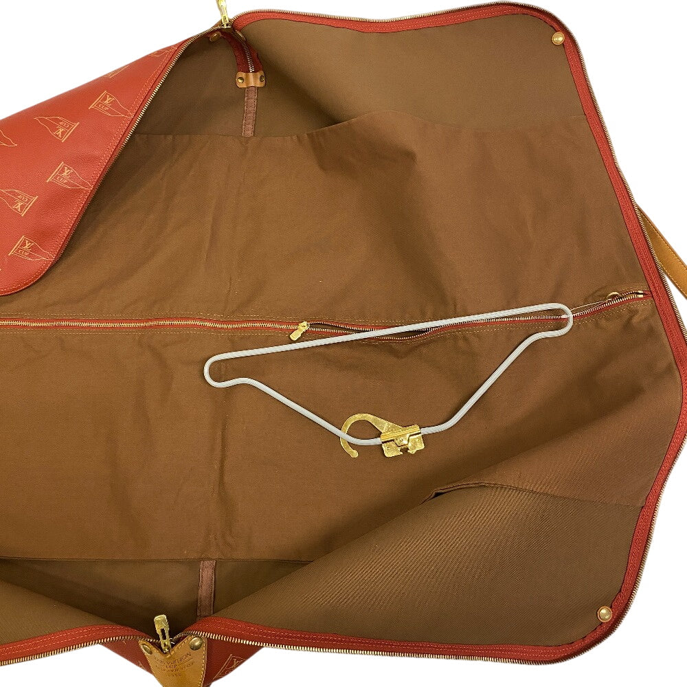 LOUIS VUITTON Travel case M80020 leather Orange Garment case Kabul louis vuitton cup mens(Unisex) Used Authentic