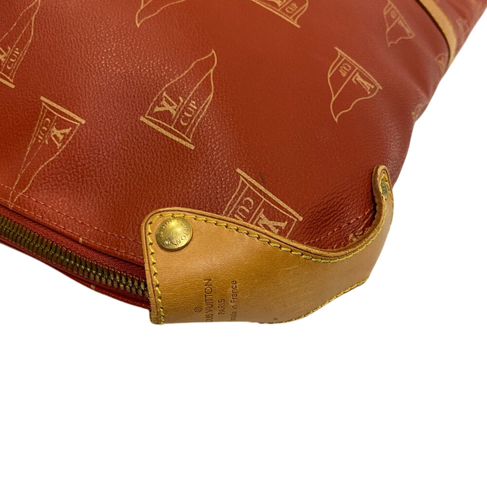LOUIS VUITTON Travel case M80020 leather Orange Garment case Kabul louis vuitton cup mens(Unisex) Used Authentic