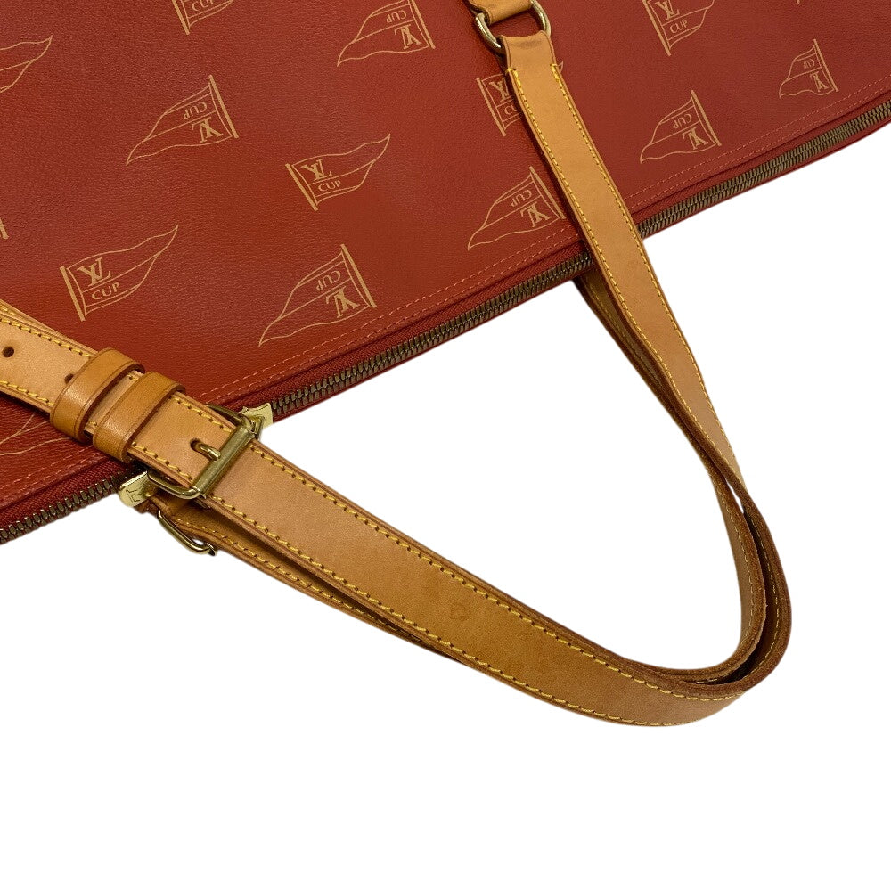 LOUIS VUITTON Travel case M80020 leather Orange Garment case Kabul louis vuitton cup mens(Unisex) Used Authentic