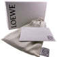 LOEWE Long Wallet Purse leather beige Zip around knot Shiny Nakapaf Women Used Authentic