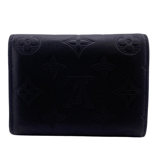 LOUIS VUITTON Tri-fold wallet M12635 leather black Monogram shadow Victor Wallet mens Used Authentic