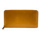 LOUIS VUITTON Long Wallet Purse M91733 Vernis yellow Zip Around Monogram Vernis Zippy wallet Women Used Authentic