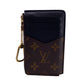 LOUIS VUITTON Coin case leather Brown Fragment case Monogram Porte Cartes Recto Verso Women Used Authentic