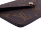 LOUIS VUITTON Coin case leather Brown Fragment case Monogram Porte Cartes Recto Verso Women Used Authentic