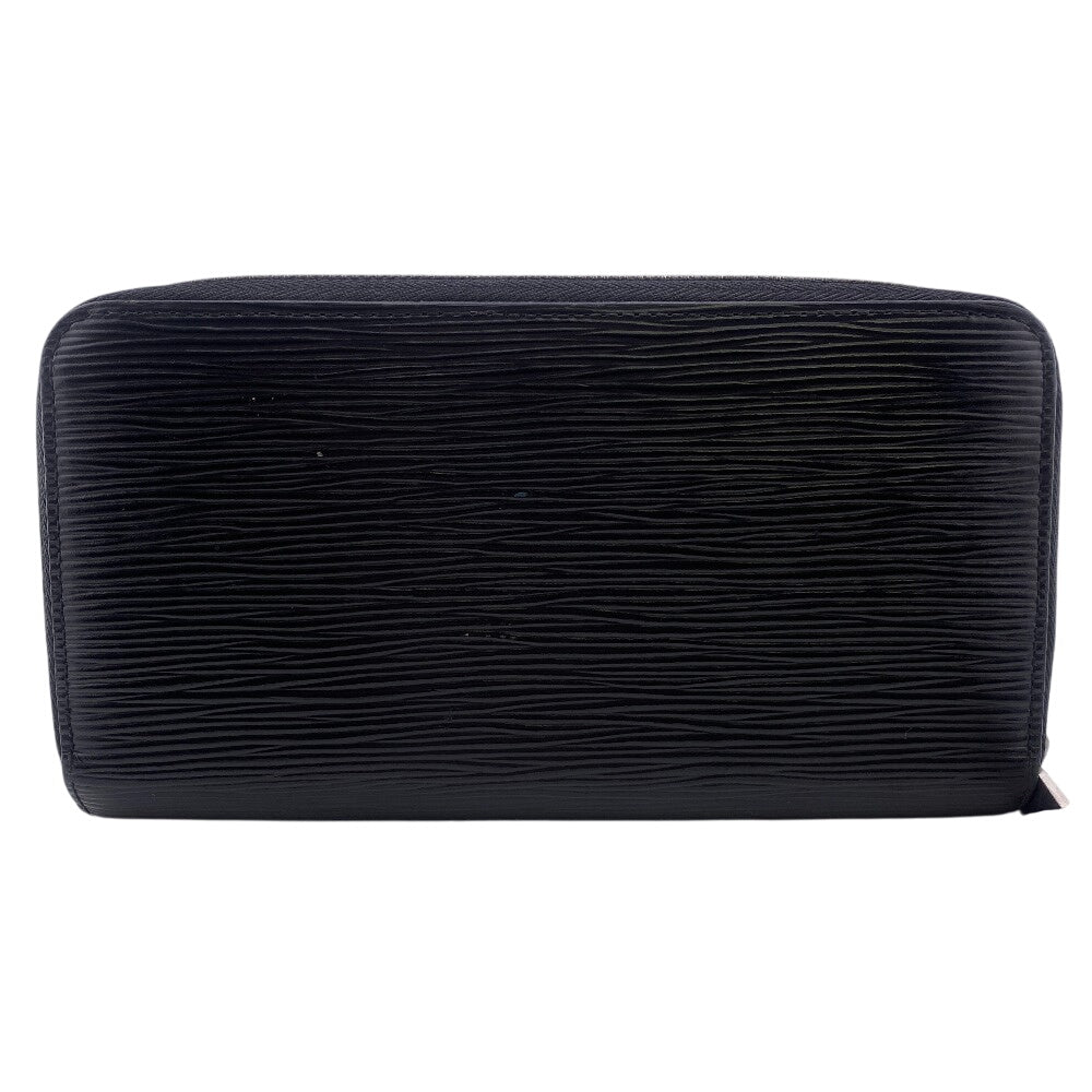 LOUIS VUITTON Long Wallet Purse M61857 leather black Zip Around Epi Zippy wallet mens Used Authentic