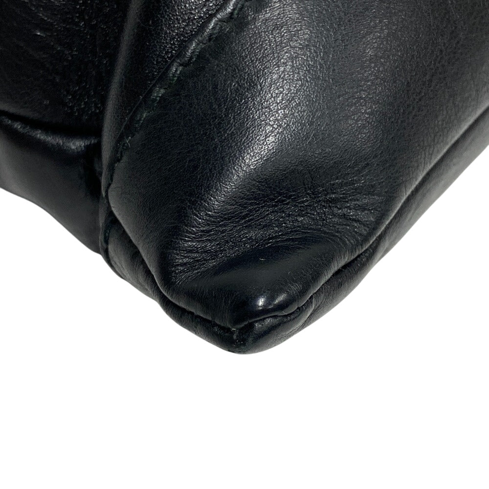 BALENCIAGA Clutch bag 373834 leather black business bag mens(Unisex) Used Authentic
