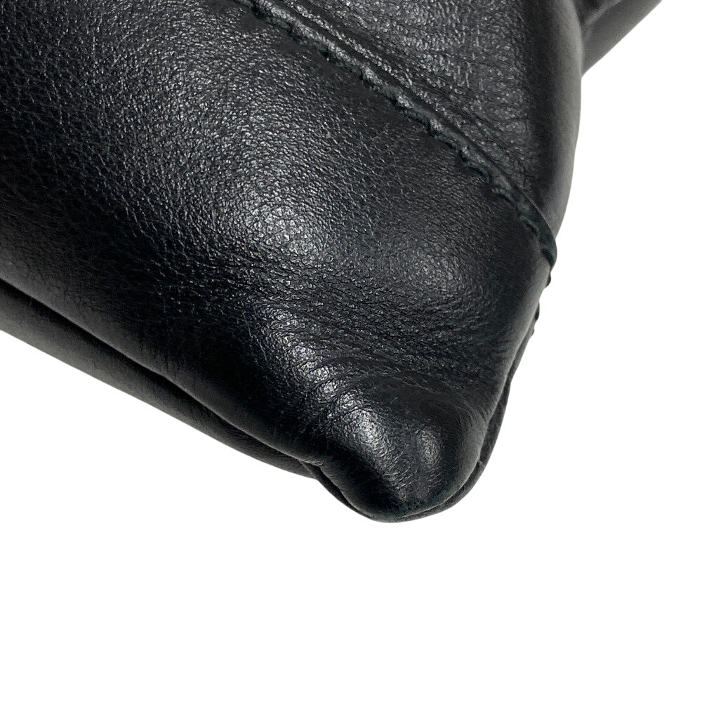 BALENCIAGA Clutch bag 373834 leather black business bag mens(Unisex) Used Authentic