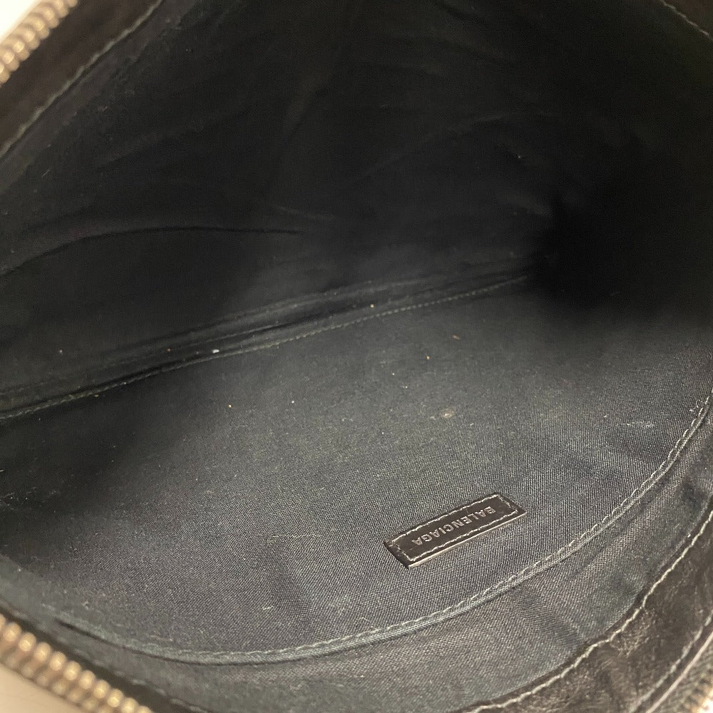 BALENCIAGA Clutch bag 373834 leather black business bag mens(Unisex) Used Authentic