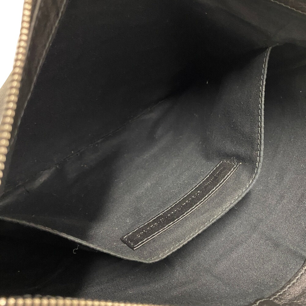 BALENCIAGA Clutch bag 373834 leather black business bag mens(Unisex) Used Authentic
