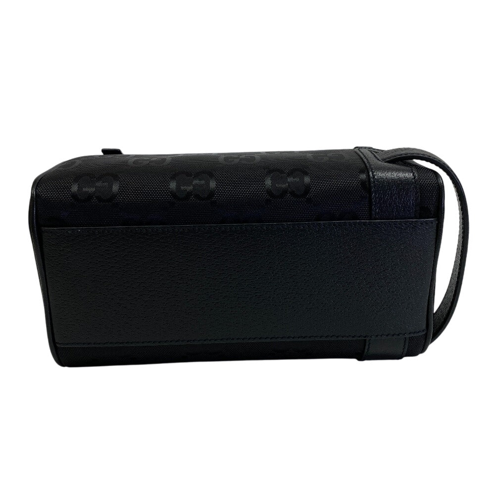 GUCCI Cosmetics Pouch 739378 Nylon black Cosmetic case, business bag, clutch bag Jumbo GG Women Used Authentic