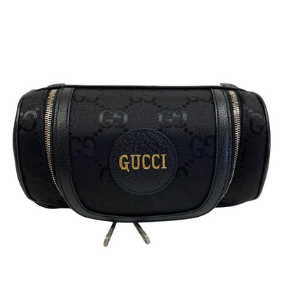 GUCCI Cosmetics Pouch 739378 Nylon black Cosmetic case, business bag, clutch bag Jumbo GG Women Used Authentic