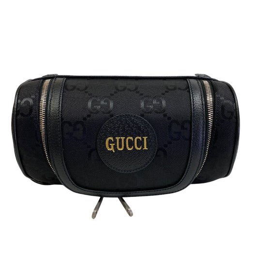 GUCCI Cosmetics Pouch 739378 Nylon black Cosmetic case, business bag, clutch bag Jumbo GG Women Used Authentic
