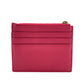 CHANEL Coin case leather pink Fragment case Card Case COCO Mark Women Used Authentic