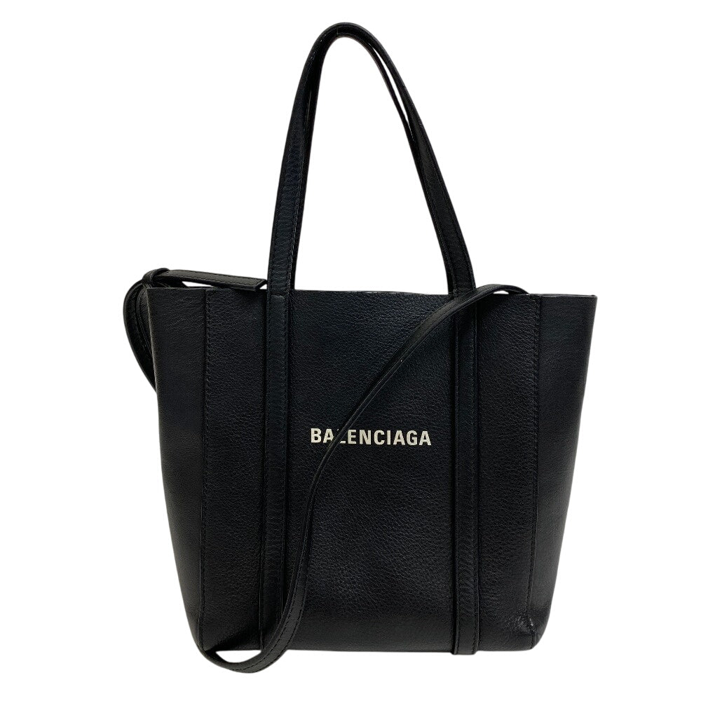BALENCIAGA Handbag 551815 leather black Shoulder Bag Tote Bag 2way Everyday Tote XXS Women(Unisex) Used Authentic