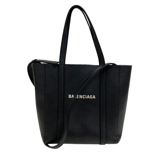 BALENCIAGA Handbag 551815 leather black Shoulder Bag Tote Bag 2way Everyday Tote XXS Women(Unisex) Used Authentic