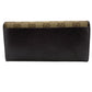 GUCCI Long Wallet Purse 118377 GG canvas, leather Brown
