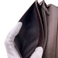 GUCCI Long Wallet Purse 118377 GG canvas, leather Brown