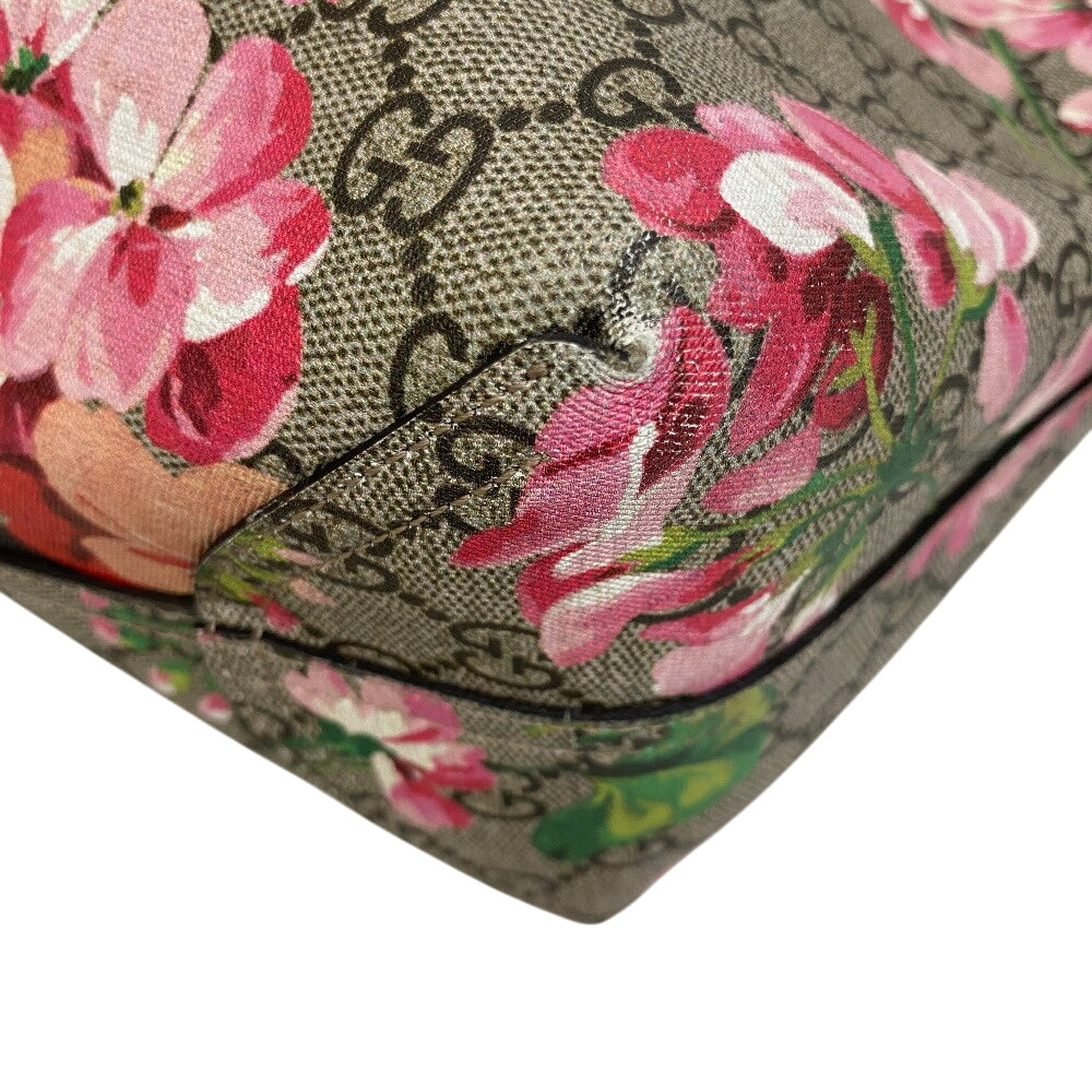 GUCCI Tote Bag 368568 GG Supreme Canvas beige Shoulder Bag GG Blooms Women Used Authentic