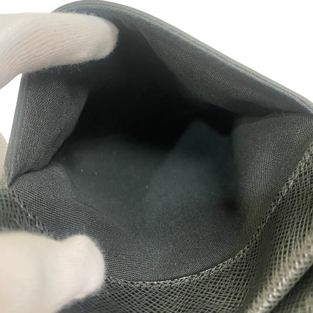 LOUIS VUITTON Shoulder Bag M30908 Taiga black Shoulder Bag Taiga Sayan mens Used Authentic