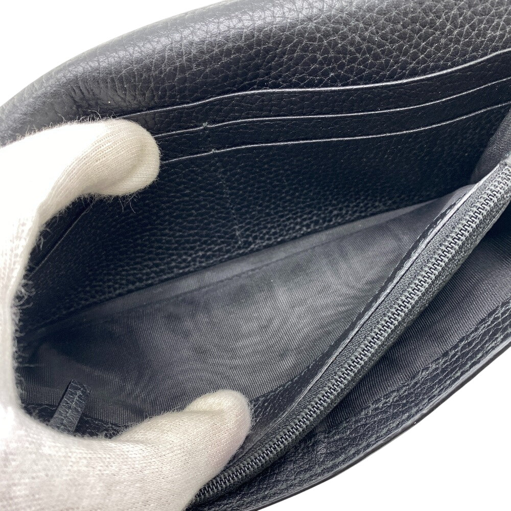 GUCCI Long Wallet Purse 771151 leather black