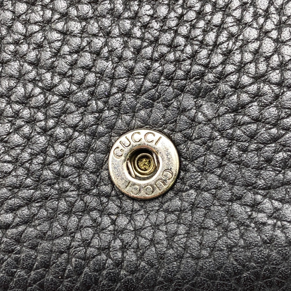 GUCCI Long Wallet Purse 771151 leather black