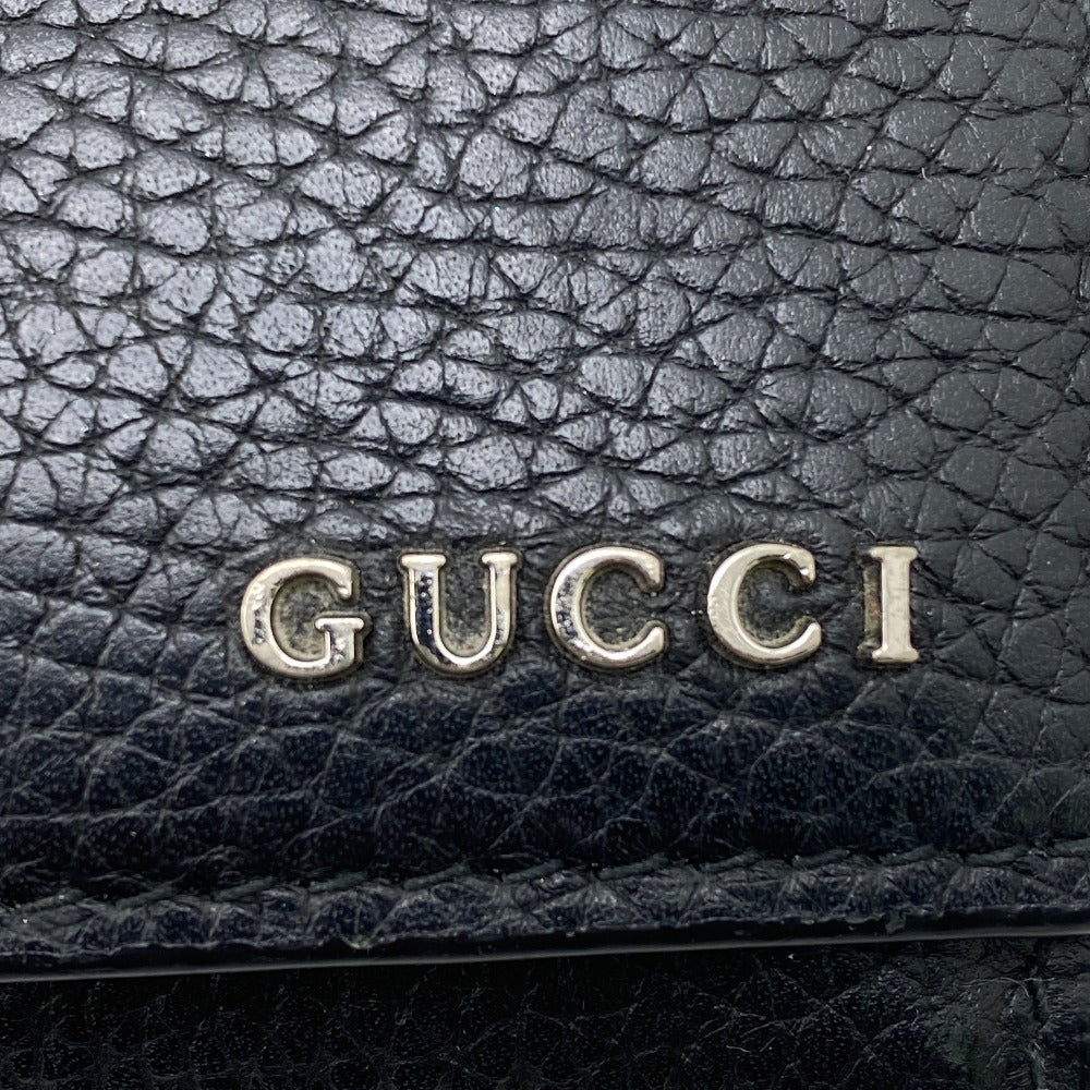 GUCCI Long Wallet Purse 771151 leather black