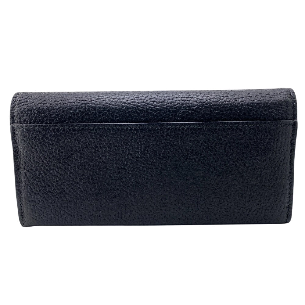 GUCCI Long Wallet Purse 771151 leather black