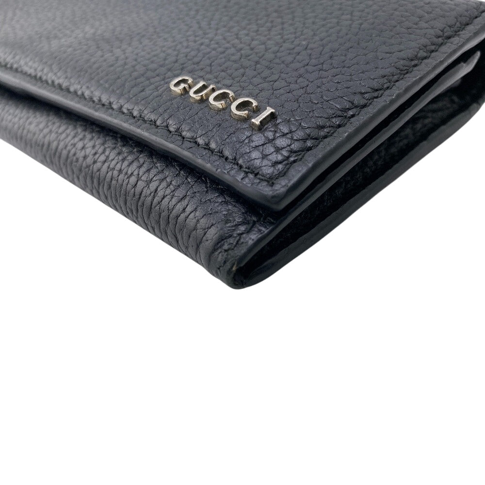 GUCCI Long Wallet Purse 771151 leather black