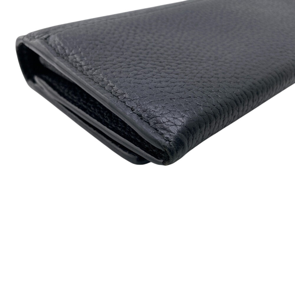 GUCCI Long Wallet Purse 771151 leather black