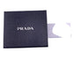 PRADA Bifold Wallet 1MV204 Leather, Saffiano NERO Compact wallet Women Used Authentic