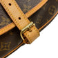 LOUIS VUITTON Shoulder Bag M42256 leather Brown Monogram Saumur 30