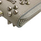 Christian Louboutin Long Wallet Purse leather gray Panettone