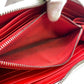 Christian Louboutin Long Wallet Purse leather gray Panettone