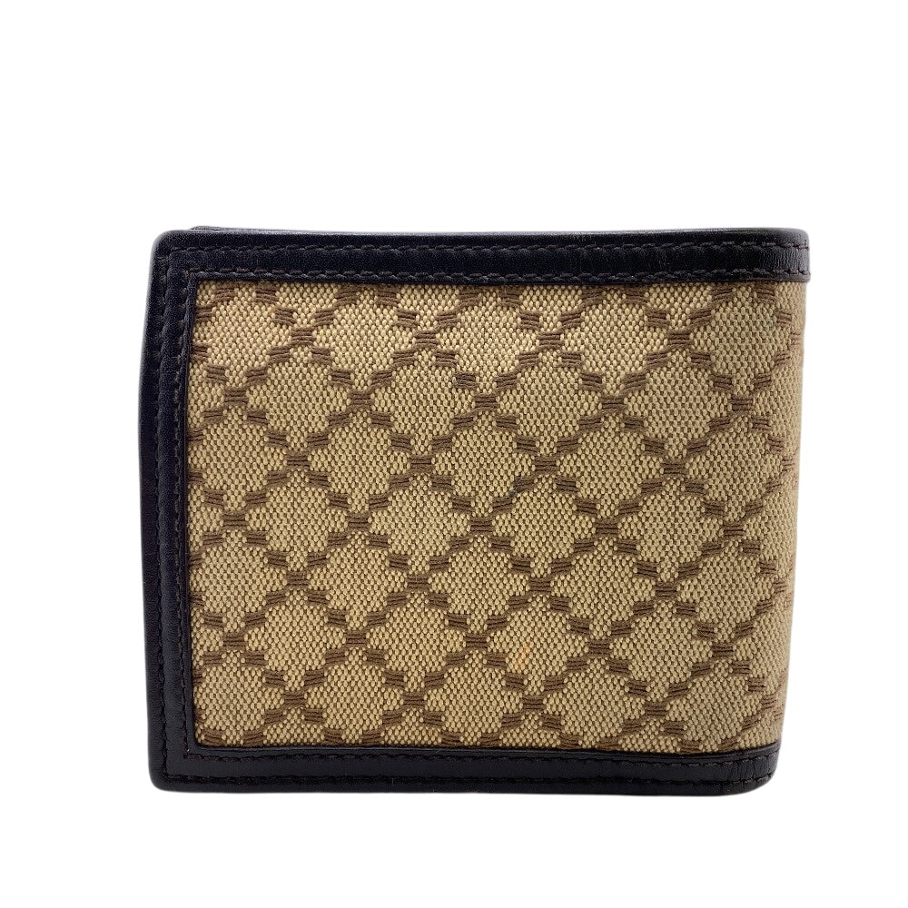 GUCCI Bifold Wallet 237359 PVC, Leather beige Diamante