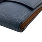 LOEWE Tri-fold wallet leather blue anagram Vertical wallet mens(Unisex) Used Authentic