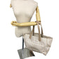 CHANEL Tote Bag Canvas, Leather beige Shoulder handbag New Travel Line MM Women Used Authentic