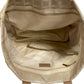 CHANEL Tote Bag Canvas, Leather beige Shoulder handbag New Travel Line MM Women Used Authentic