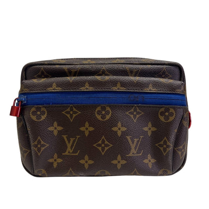 LOUIS VUITTON Shoulder Bag M43843 Monogram Canvas, Pacific Brown Monogram Messenger PM