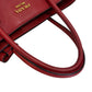 PRADA Tote Bag BN2729 PVC coated canvas Red 2way Women Used Authentic