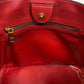 PRADA Tote Bag BN2729 PVC coated canvas Red 2way Women Used Authentic