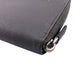 PRADA Long Wallet Purse Leather, Saffiano gray Zip Around Organizer mens Used Authentic