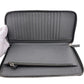 PRADA Long Wallet Purse Leather, Saffiano gray Zip Around Organizer mens Used Authentic